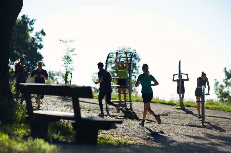 Fitness outside in Aarhus