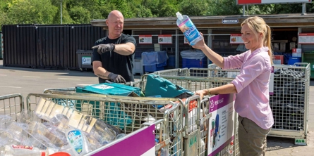 Photo from a recycling station