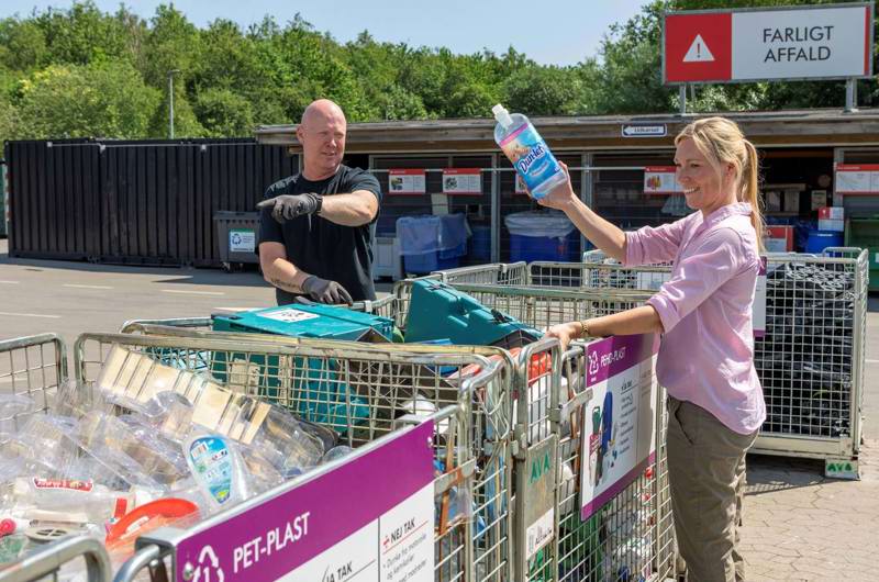 Photo from a recycling station